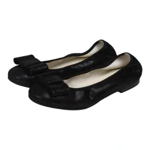 1412 - Black Patent Leather Flats for Girl/Teen/Women by London Kids