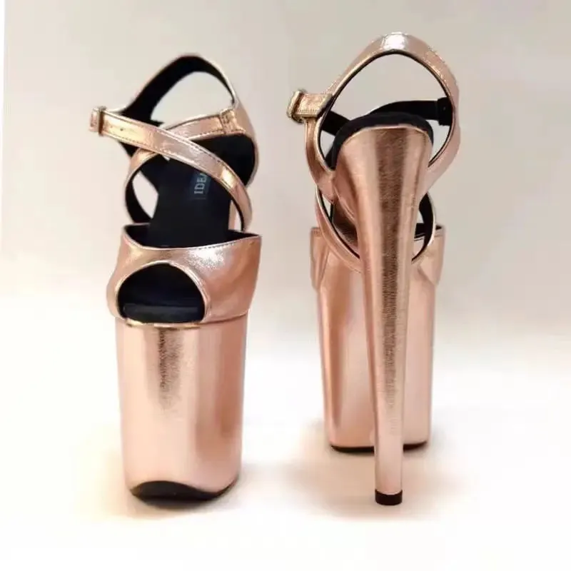 20/23cm high heel Pole Dance Shoes Catwalk heel sandals
