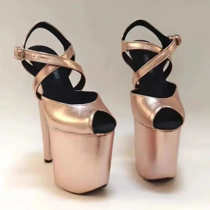 20/23cm high heel Pole Dance Shoes Catwalk heel sandals