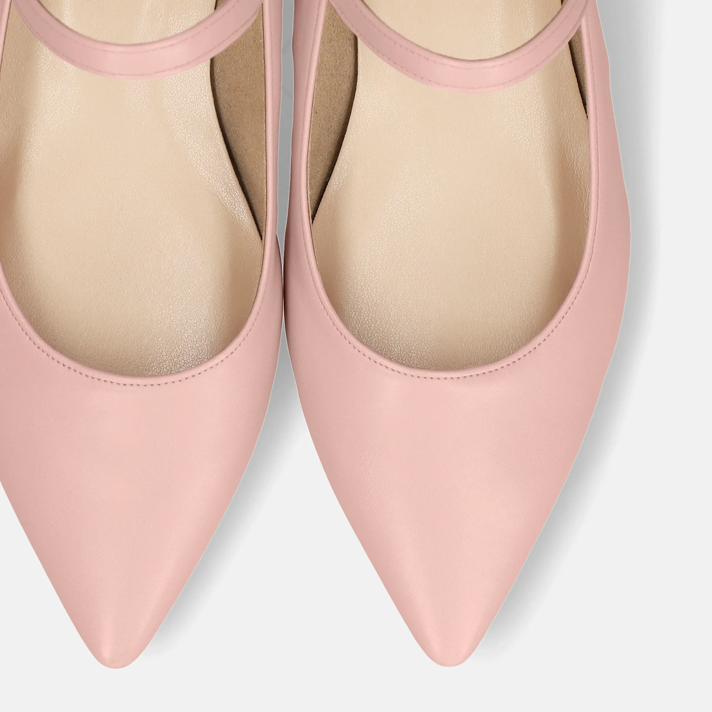 20%OFF: 2024SS: Mary Jane Strap Flat Shoes (4802) Pink