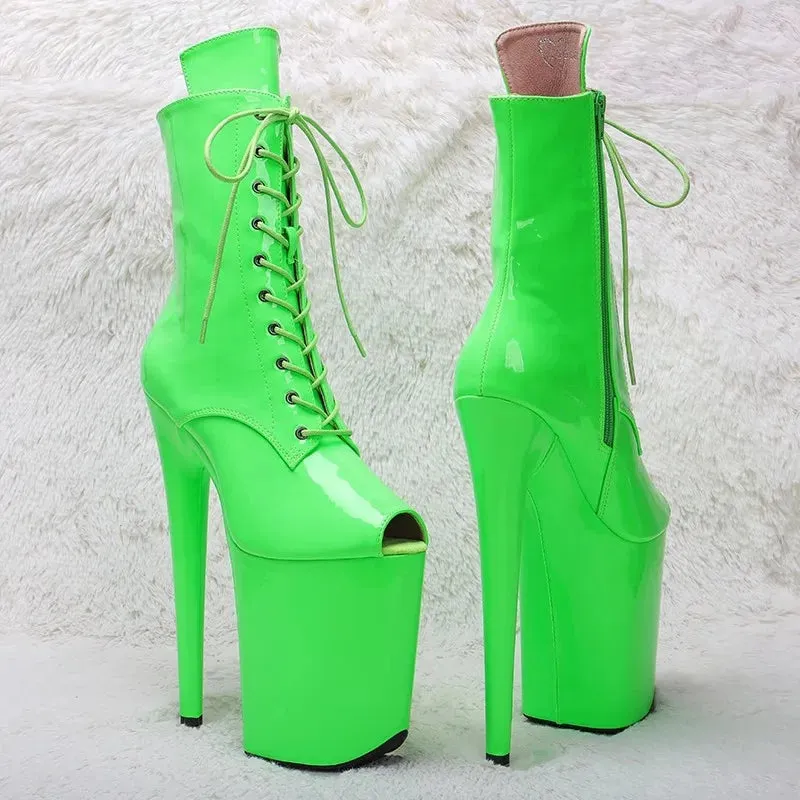 23CM/9inches Patent PU Upper Fashion trend open toe High Heels