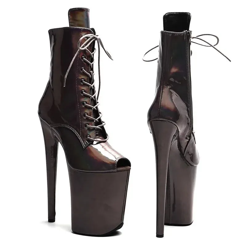 23CM/9inches Patent PU Upper Fashion trend open toe High Heels