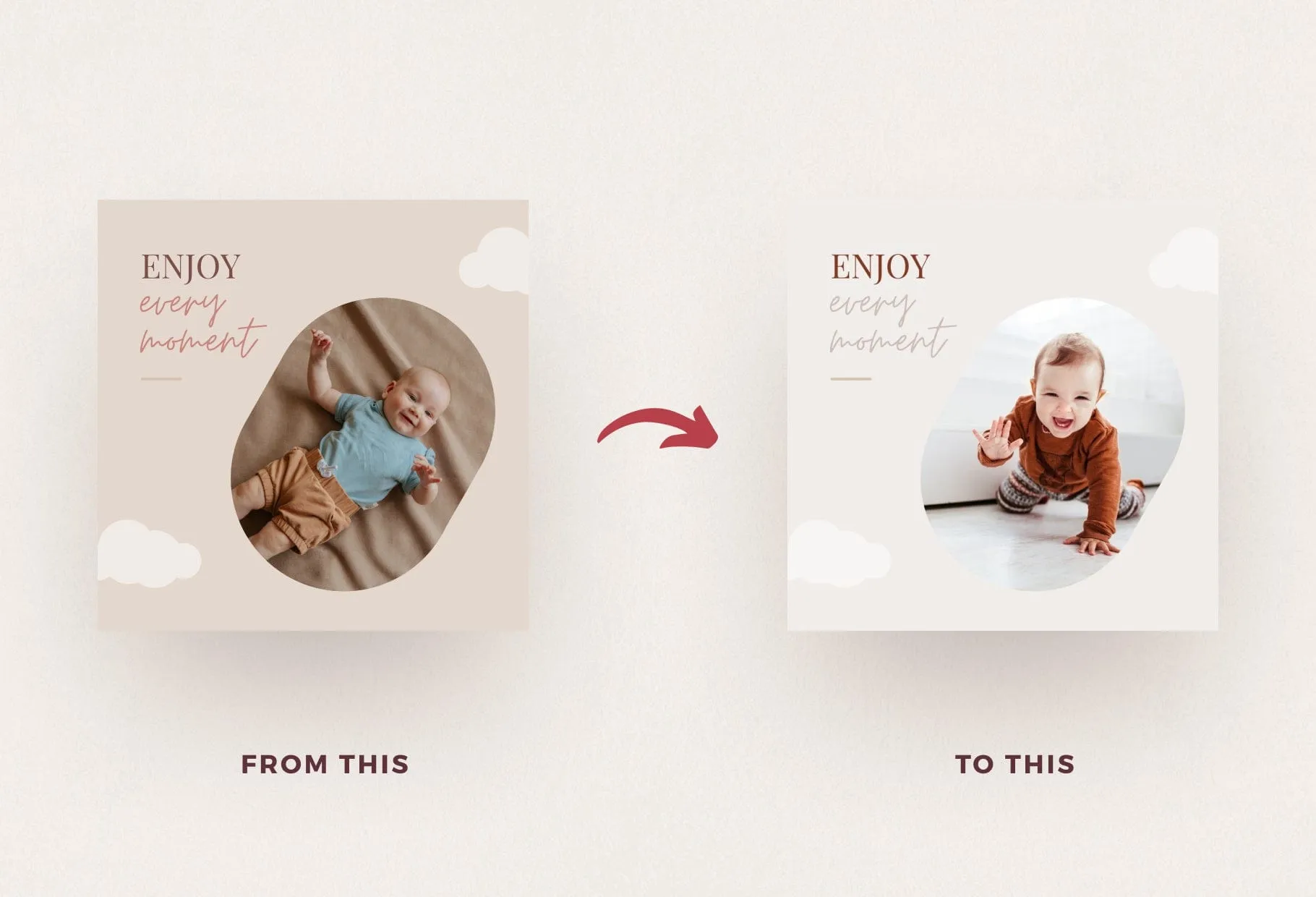 30 Baby Boutique Instagram Post Canva Templates