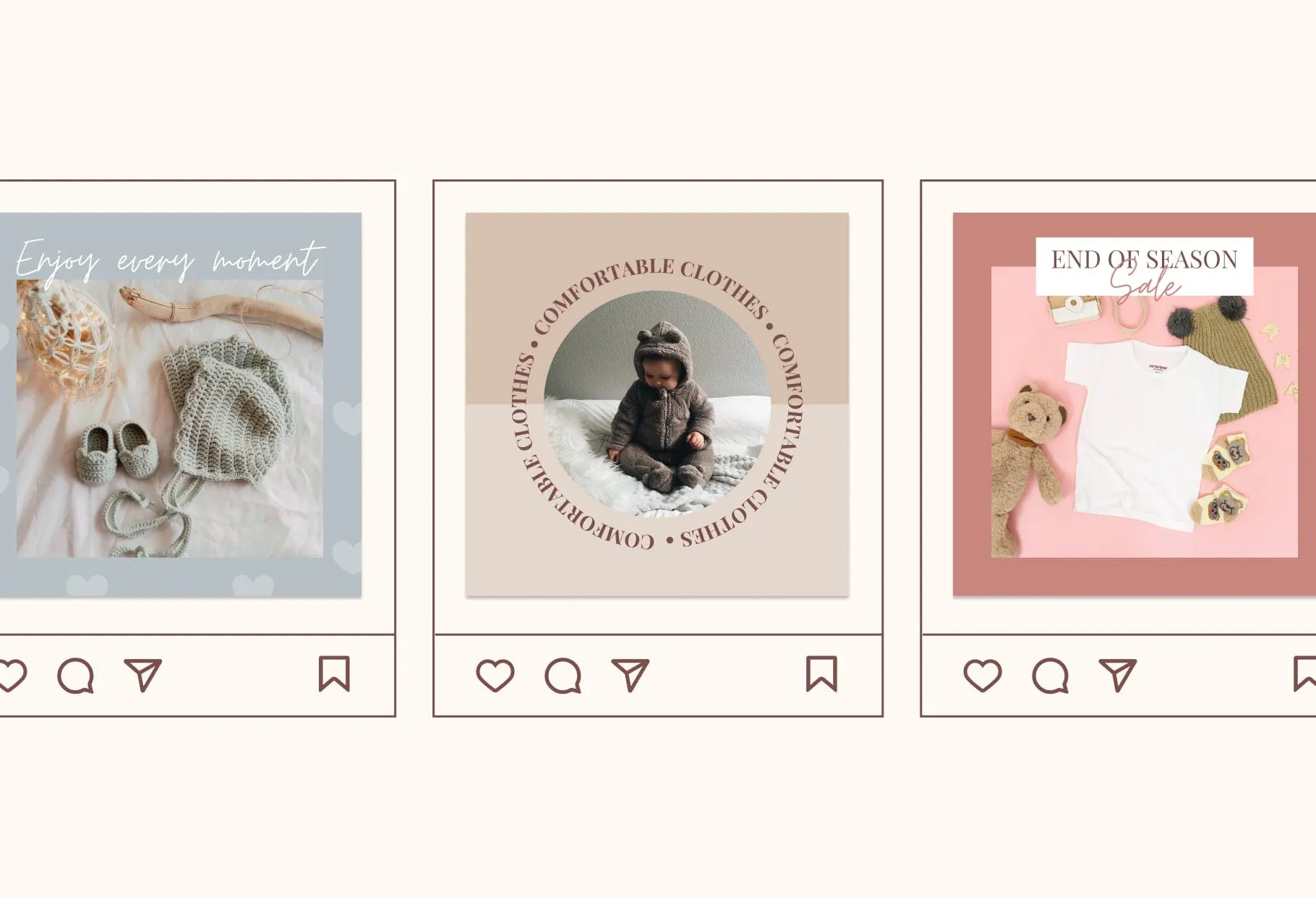 30 Baby Boutique Instagram Post Canva Templates