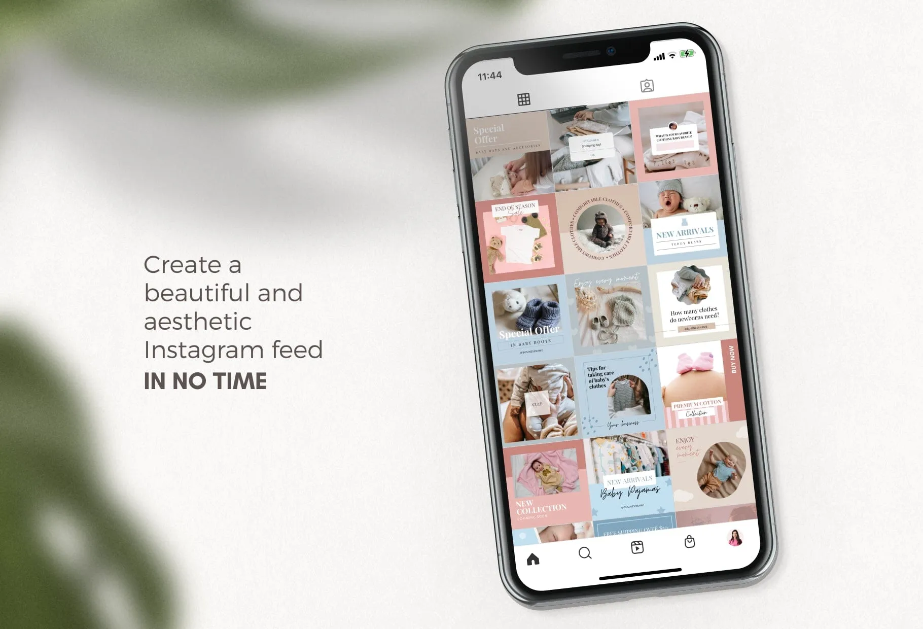 30 Baby Boutique Instagram Post Canva Templates