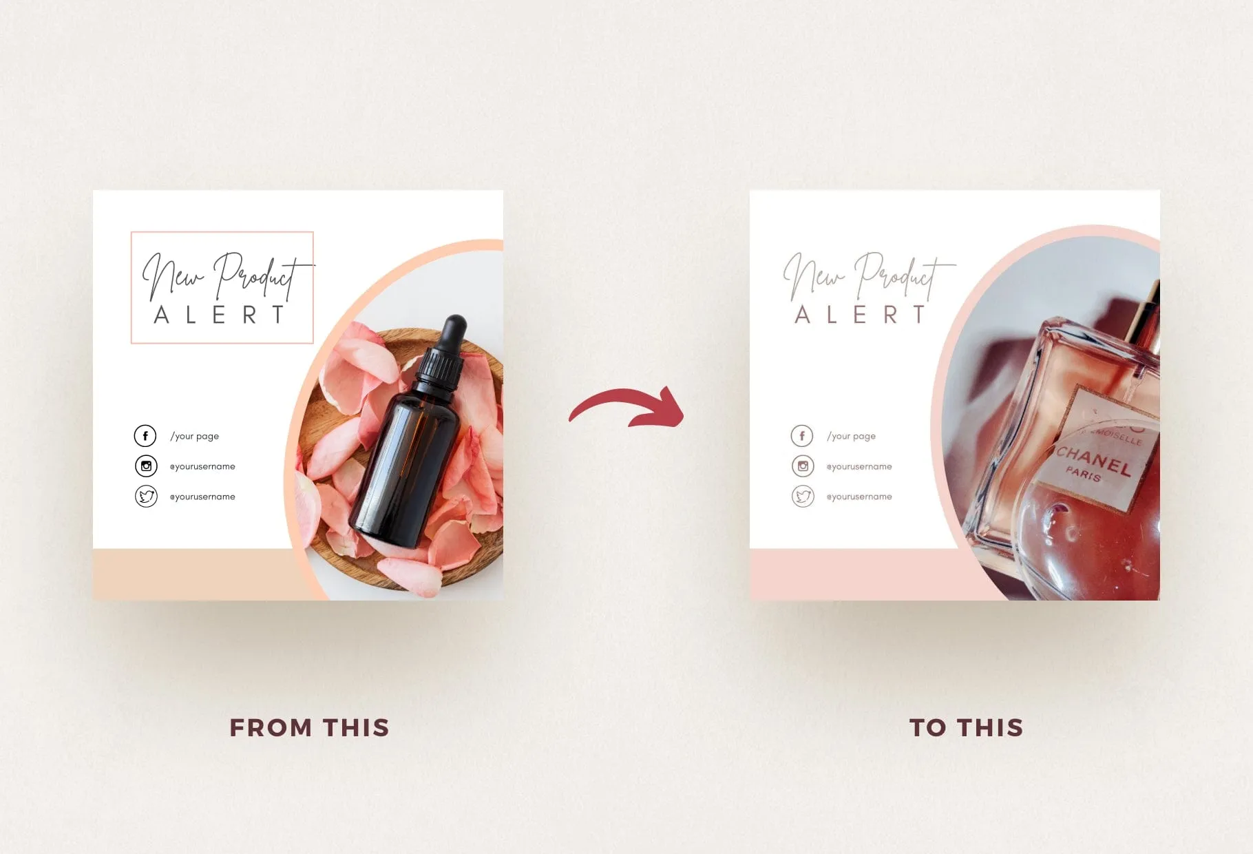 30 Skin Care Instagram Post Canva Templates