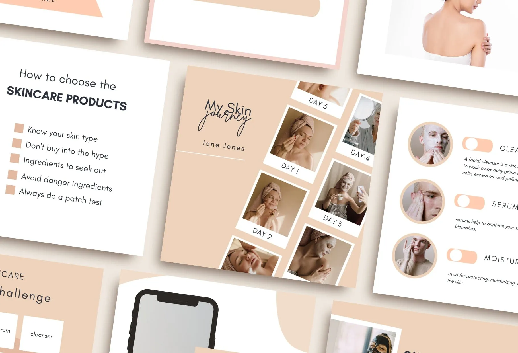 30 Skin Care Instagram Post Canva Templates