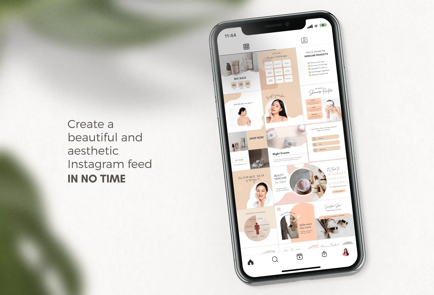 30 Skin Care Instagram Post Canva Templates