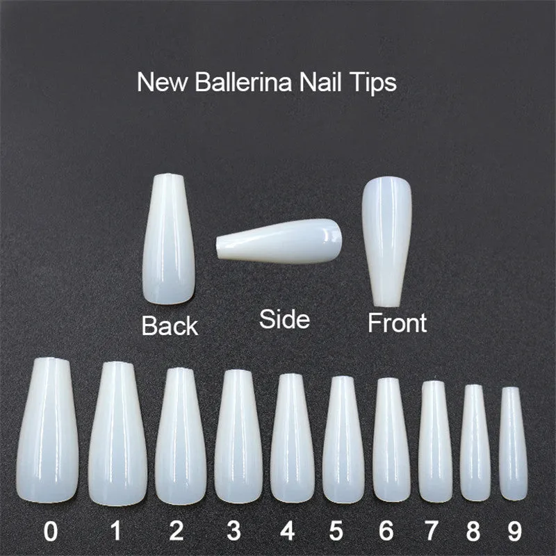 500 tablets of transparent natural color ballet press on