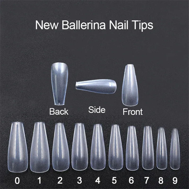 500 tablets of transparent natural color ballet press on
