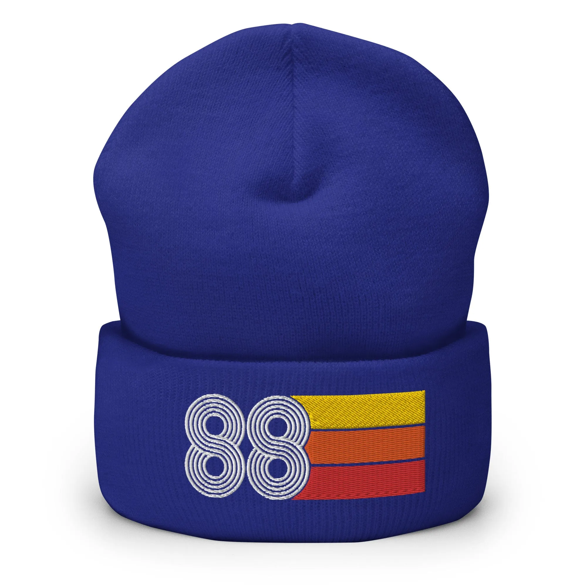 88 Number 1988 Birthday Retro Men's Women's Cuffed Beanie
