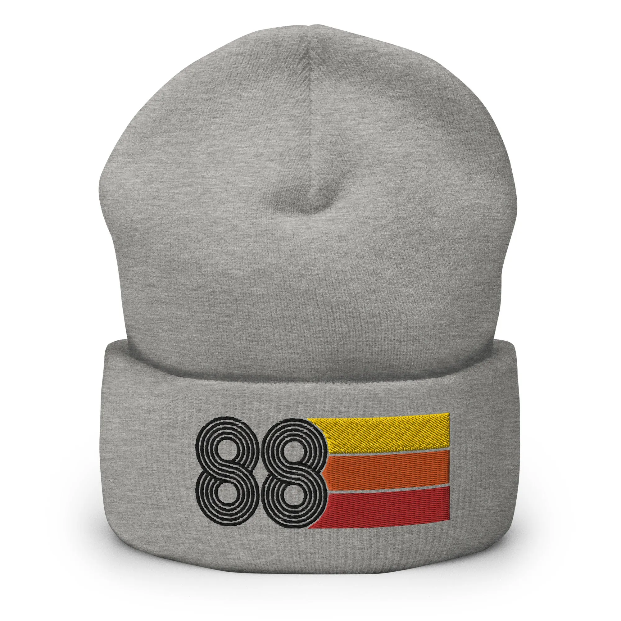 88 Number 1988 Birthday Retro Men's Women's Cuffed Beanie