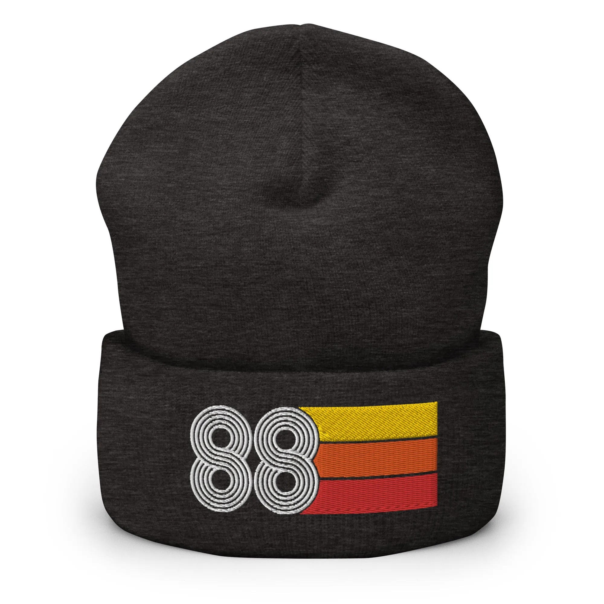 88 Number 1988 Birthday Retro Men's Women's Cuffed Beanie