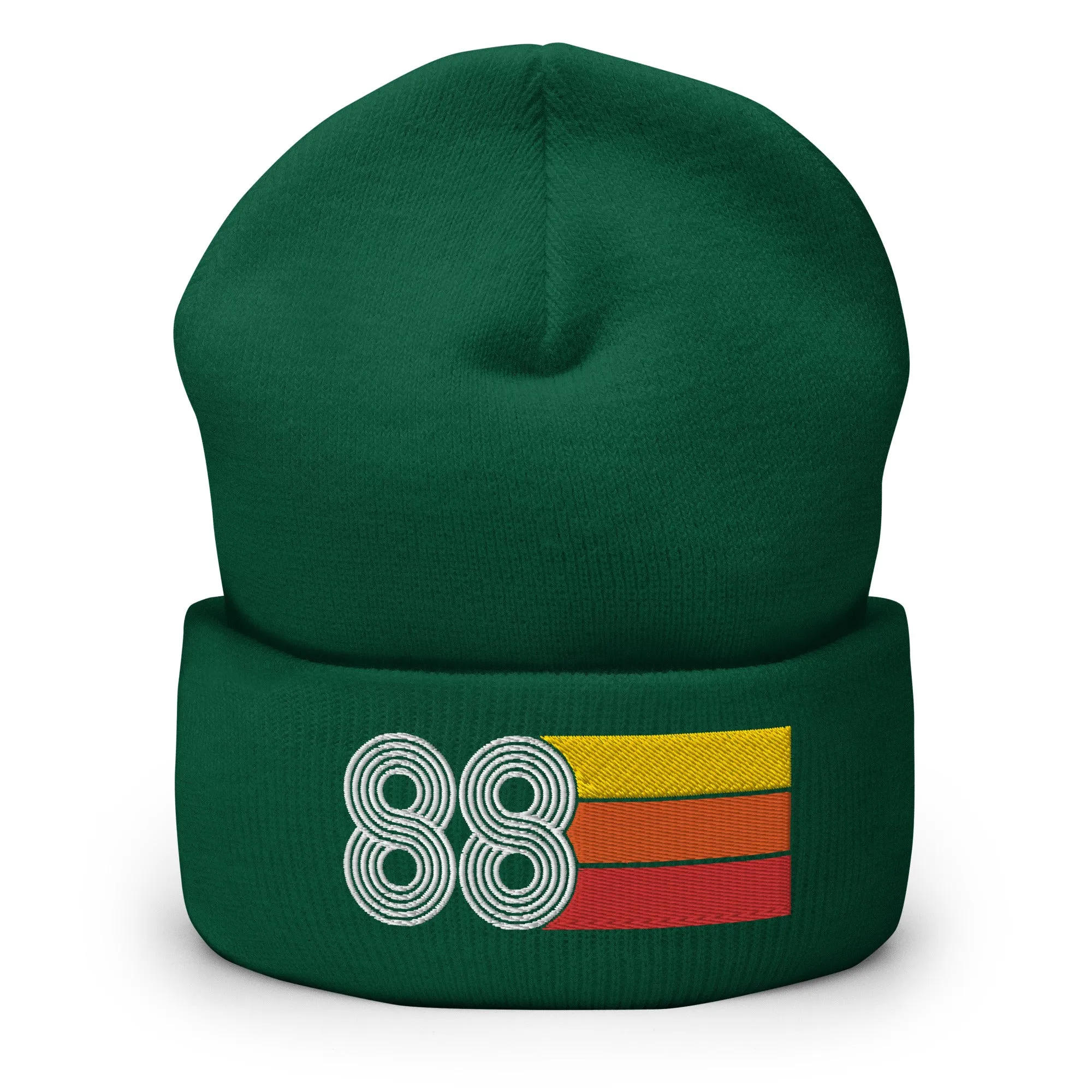 88 Number 1988 Birthday Retro Men's Women's Cuffed Beanie