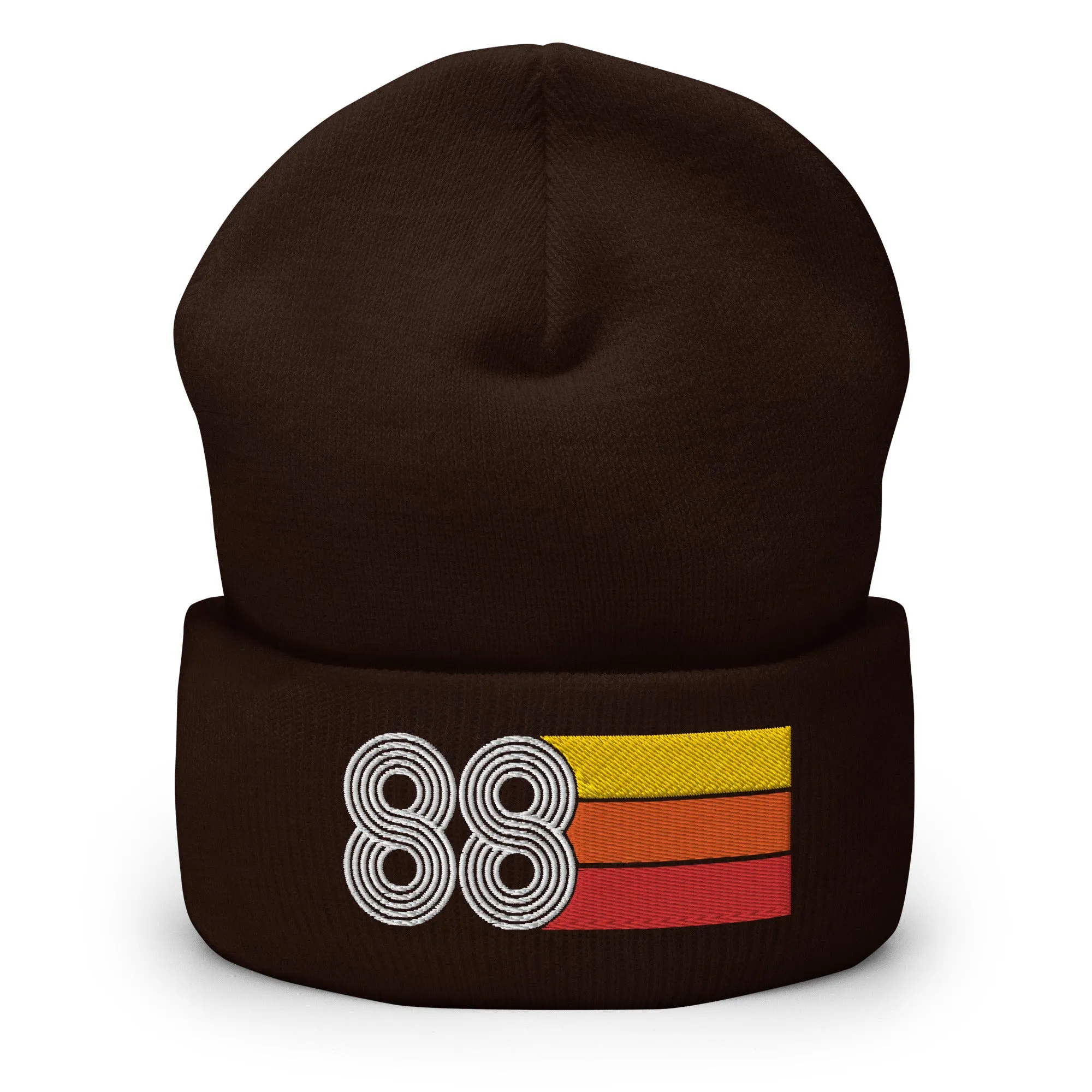 88 Number 1988 Birthday Retro Men's Women's Cuffed Beanie