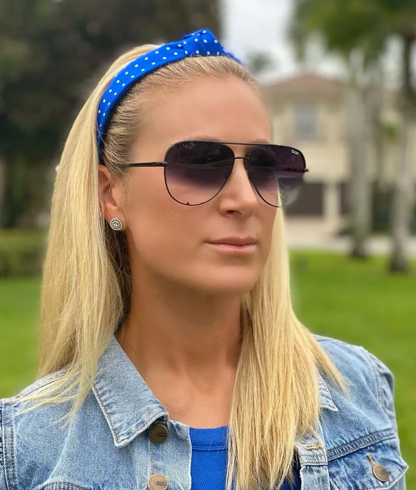 Academy Navy/Blue - Knotted Headband