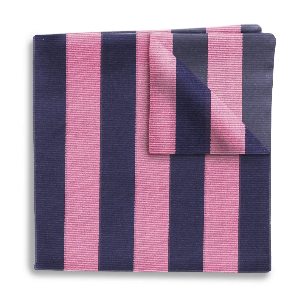 Academy Pink/Navy - Pocket Squares