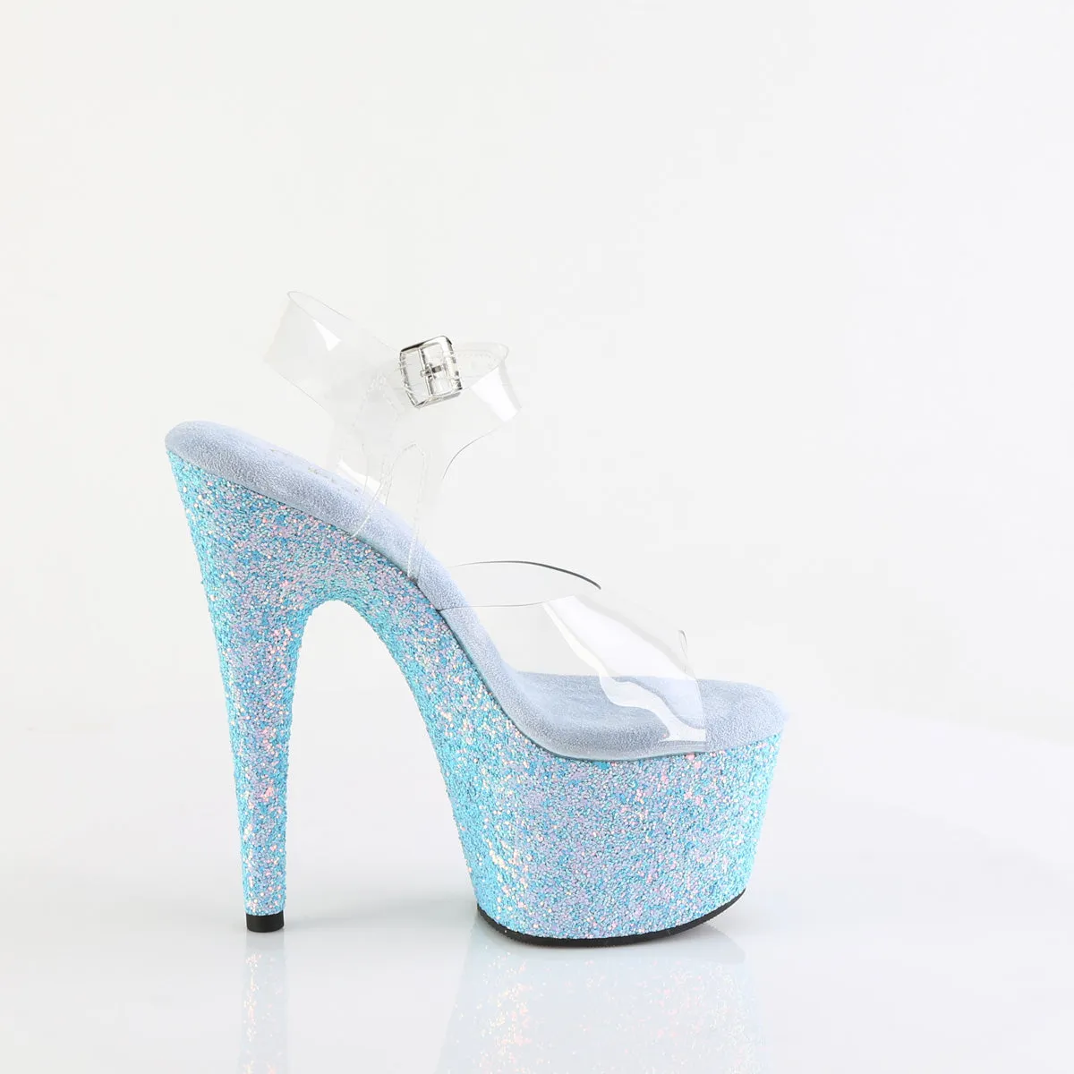ADORE-708LG Clr/B. Blue Glitter