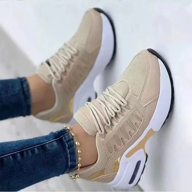 Air Flow | Casual Sneakers With Cushioning Heel For Women