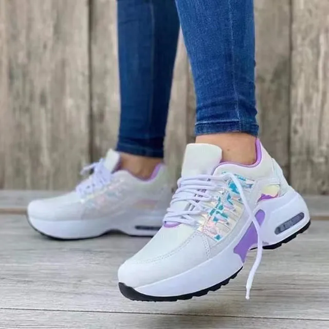 Air Flow | Casual Sneakers With Cushioning Heel For Women
