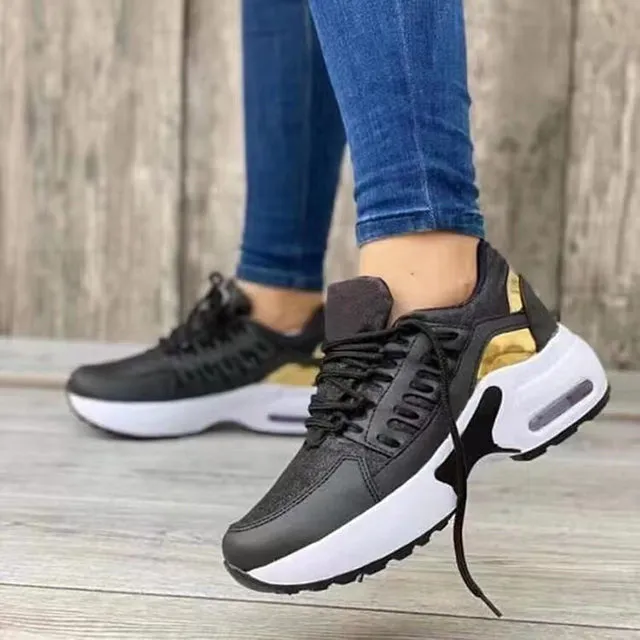 Air Flow | Casual Sneakers With Cushioning Heel For Women