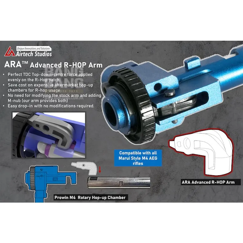 Airtech Studios ARA Advanced R-Hop Arm for Prowin M4 Rotary Hop-up Chamber