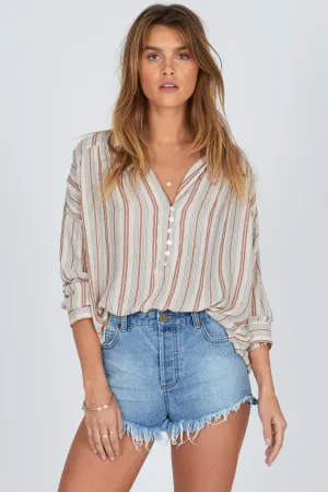 AMUSE SOCIETY Sunny Shores Woven Top