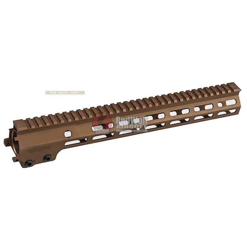 Angry Gun Aluminum MK16 M-Lok 13.5 inch Rail Airsoft Version for AEG/ GBB/ PTW (Sopmod Block III) -DDC