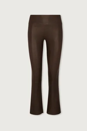Ankle Flare Leather Leggings Americano