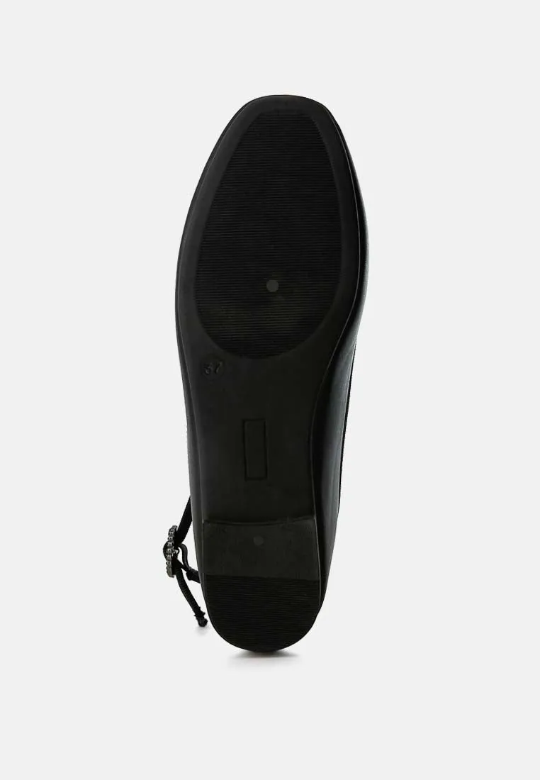 Ankle Strap Detail Ballet Flats By RAG