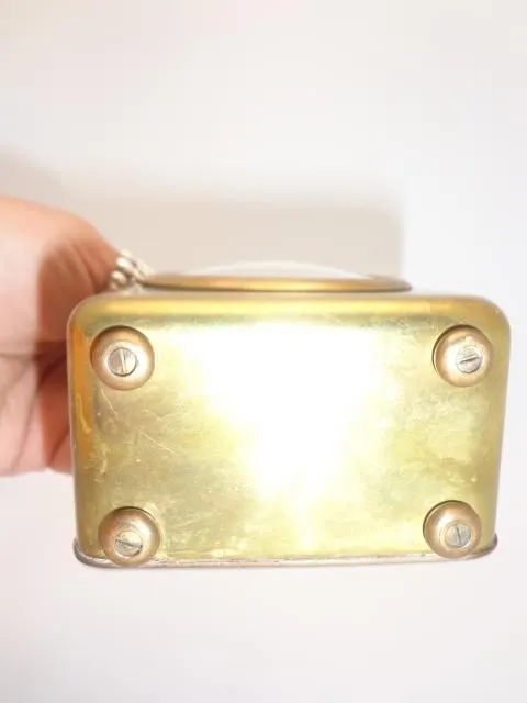 Antique Brass Miniature Clock