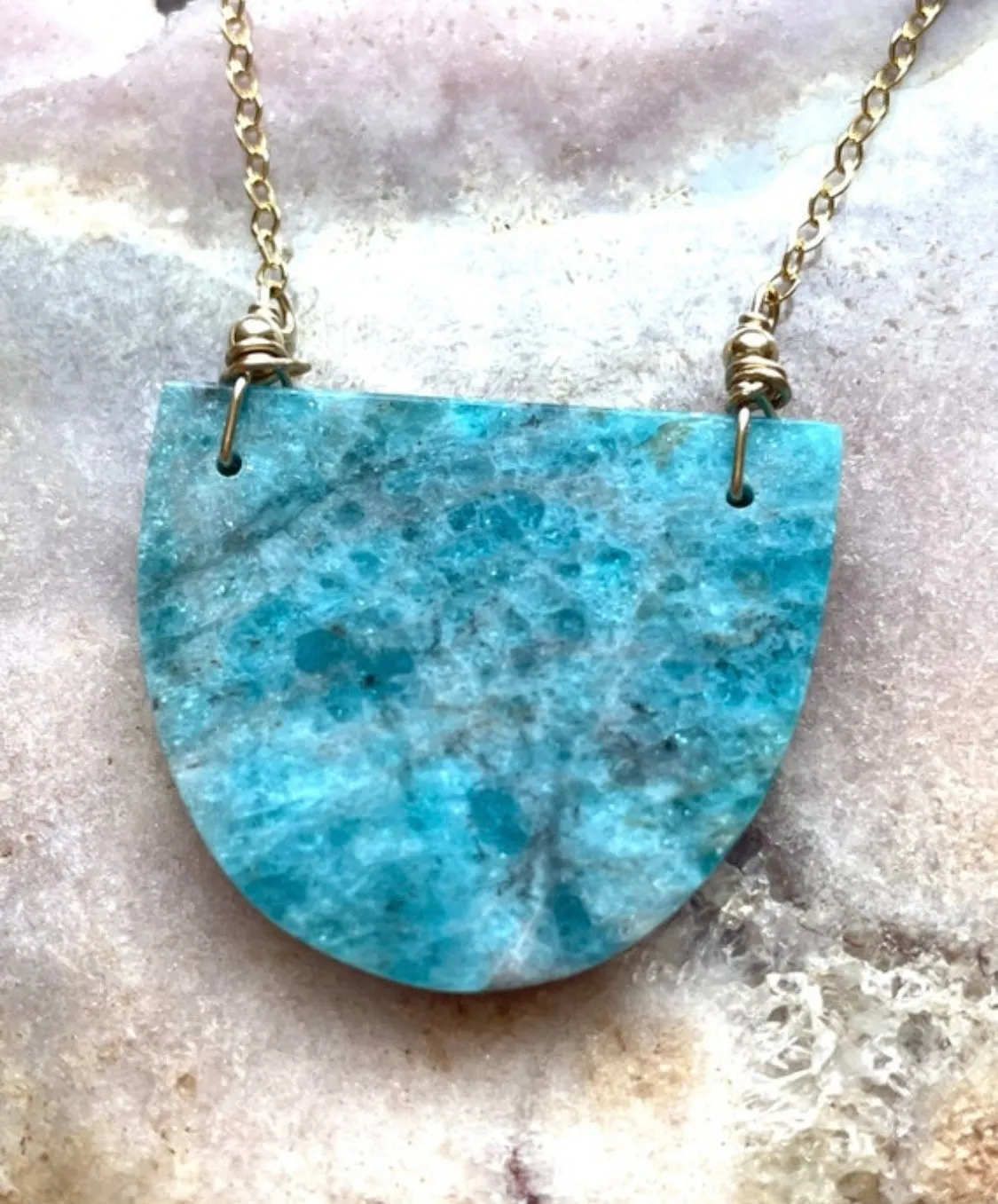 Apatite Pendant Necklace