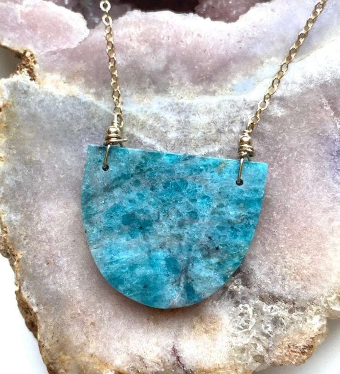 Apatite Pendant Necklace