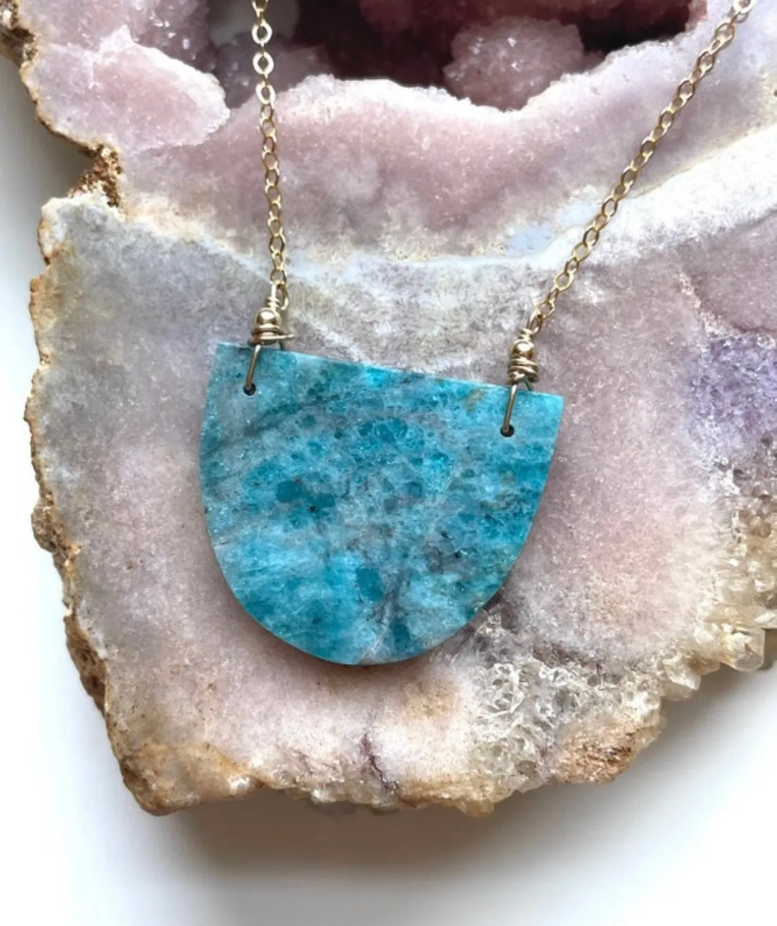 Apatite Pendant Necklace