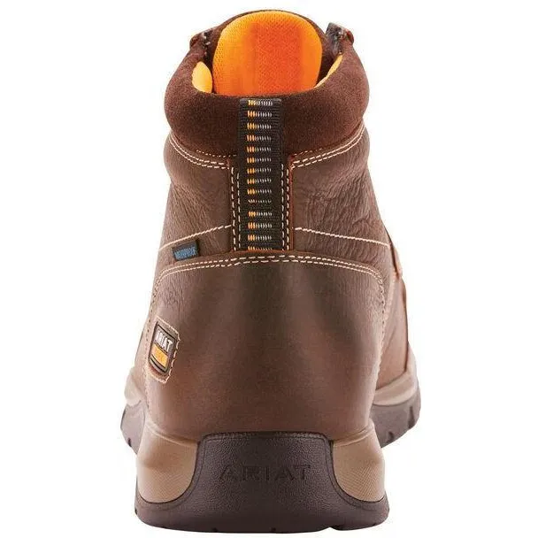 Ariat Men's Edge LTE Chukka 6" Composite Toe Work Boot- Brown - 10024953
