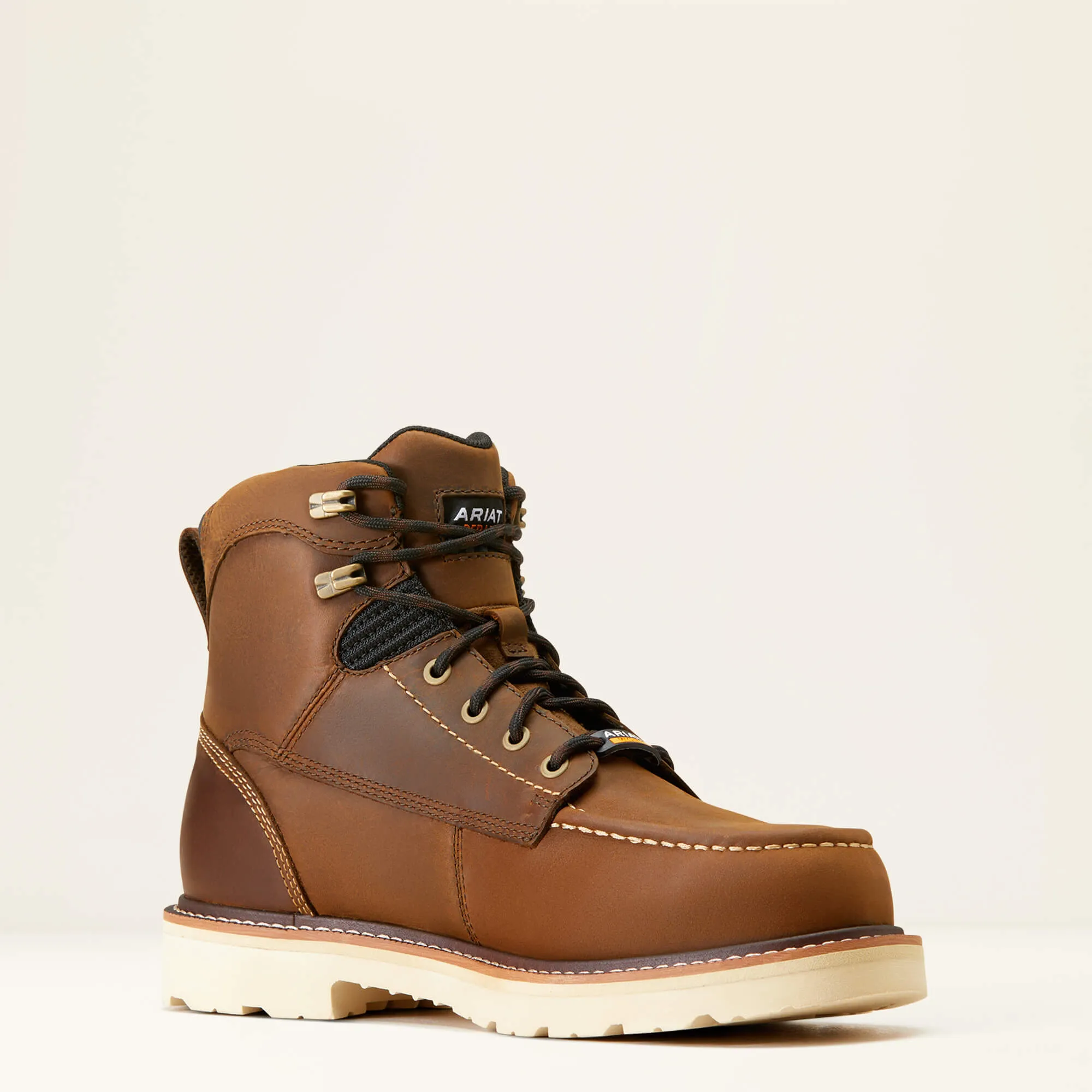 Ariat Men's Rebar Lift 6" Composite Toe Waterproof Work Boot - Brown - 10046876