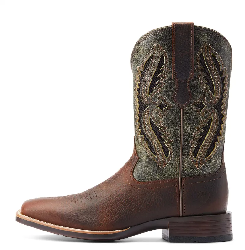 Ariat Men's Rowder Ventek 360 Boot - Rowdy Rust/Forest Green