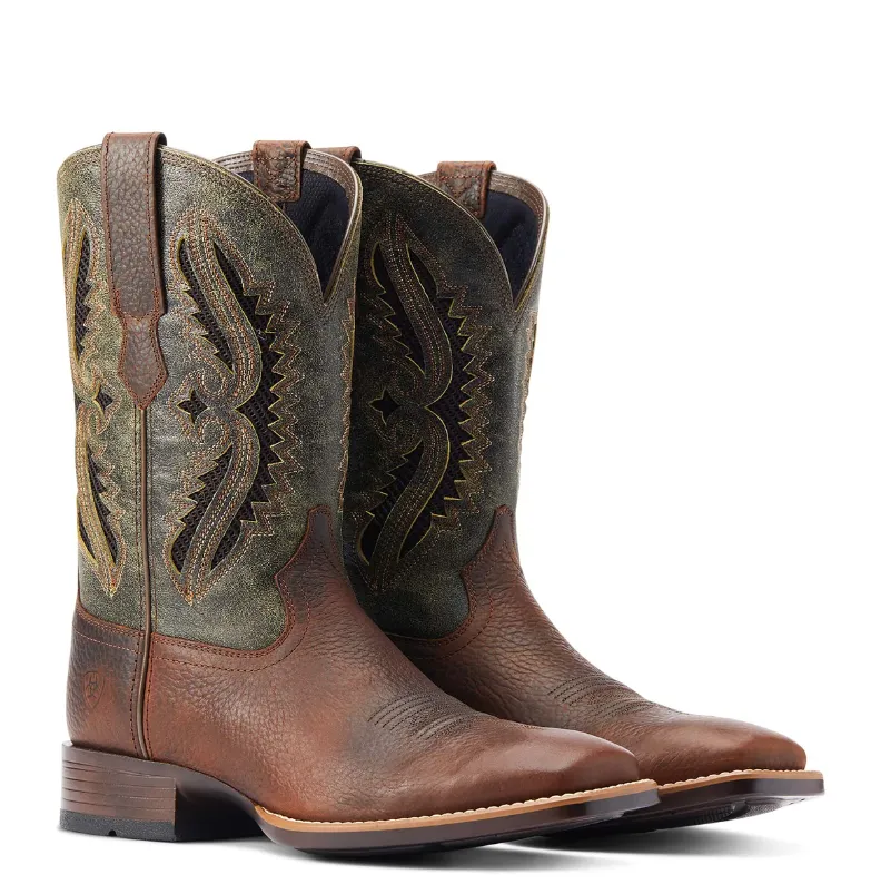 Ariat Men's Rowder Ventek 360 Boot - Rowdy Rust/Forest Green