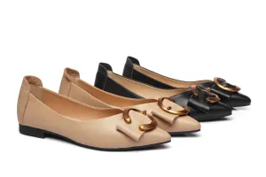 Australian Shepherd® Ballet Flat Pointed Toe with Metal Buckle Décor Pari