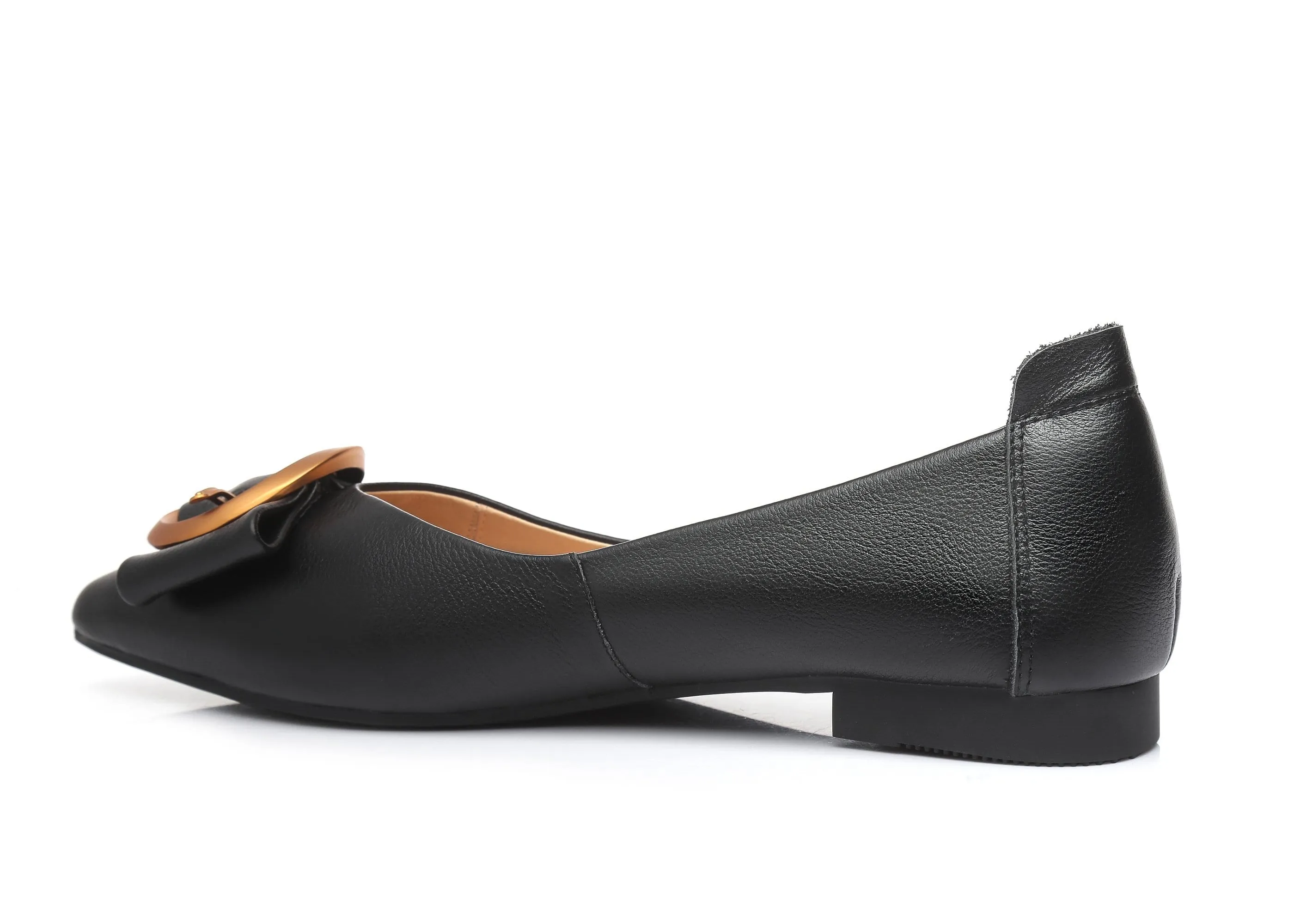 Australian Shepherd® Ballet Flat Pointed Toe with Metal Buckle Décor Pari