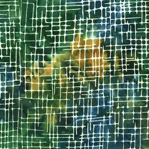Bali Urban Weave Batiks 9275-54 Blue/Green