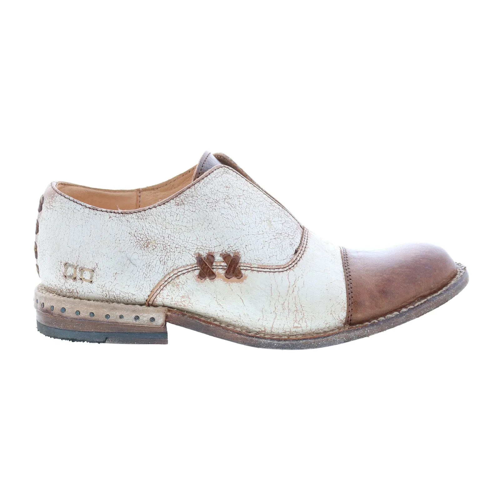 Bed Stu Garden F321111 Womens Brown Leather Slip On Loafer Flats Shoes