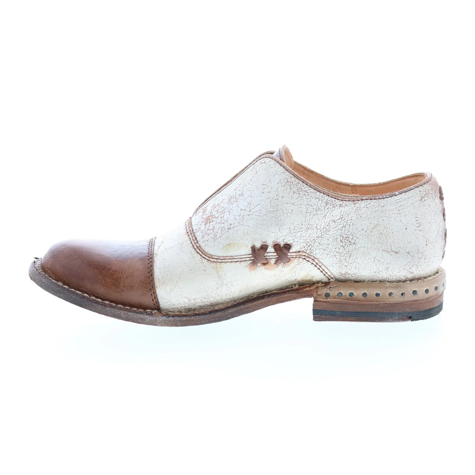 Bed Stu Garden F321111 Womens Brown Leather Slip On Loafer Flats Shoes