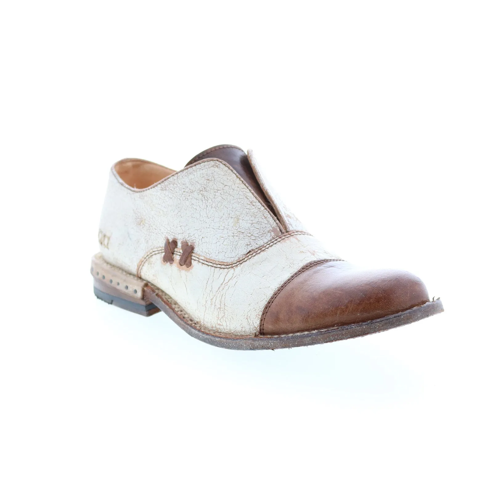 Bed Stu Garden F321111 Womens Brown Leather Slip On Loafer Flats Shoes