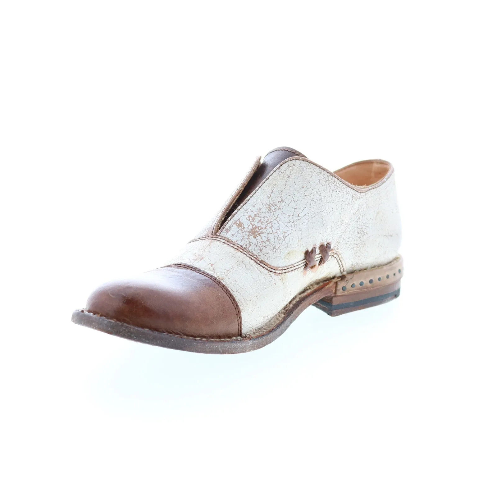 Bed Stu Garden F321111 Womens Brown Leather Slip On Loafer Flats Shoes