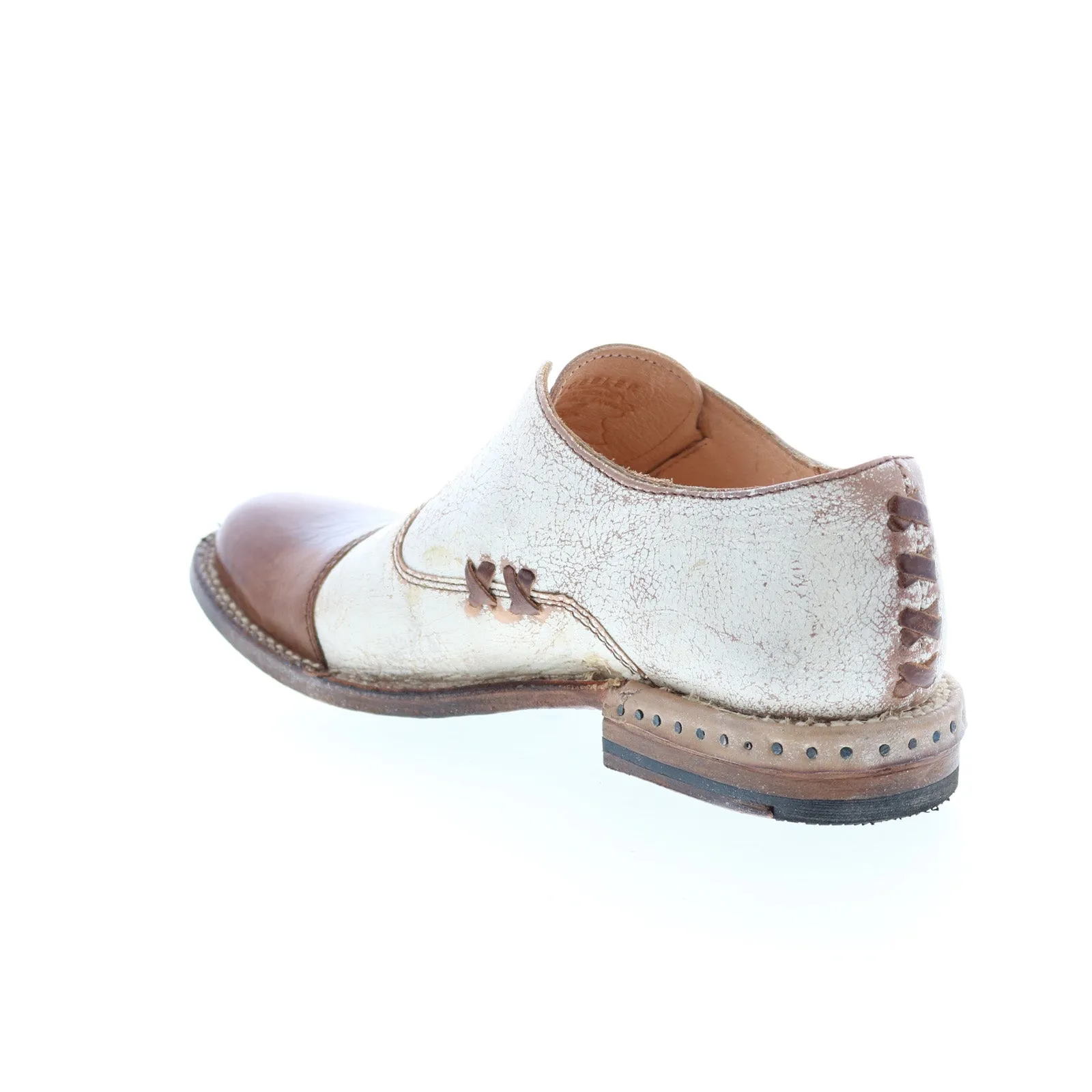 Bed Stu Garden F321111 Womens Brown Leather Slip On Loafer Flats Shoes