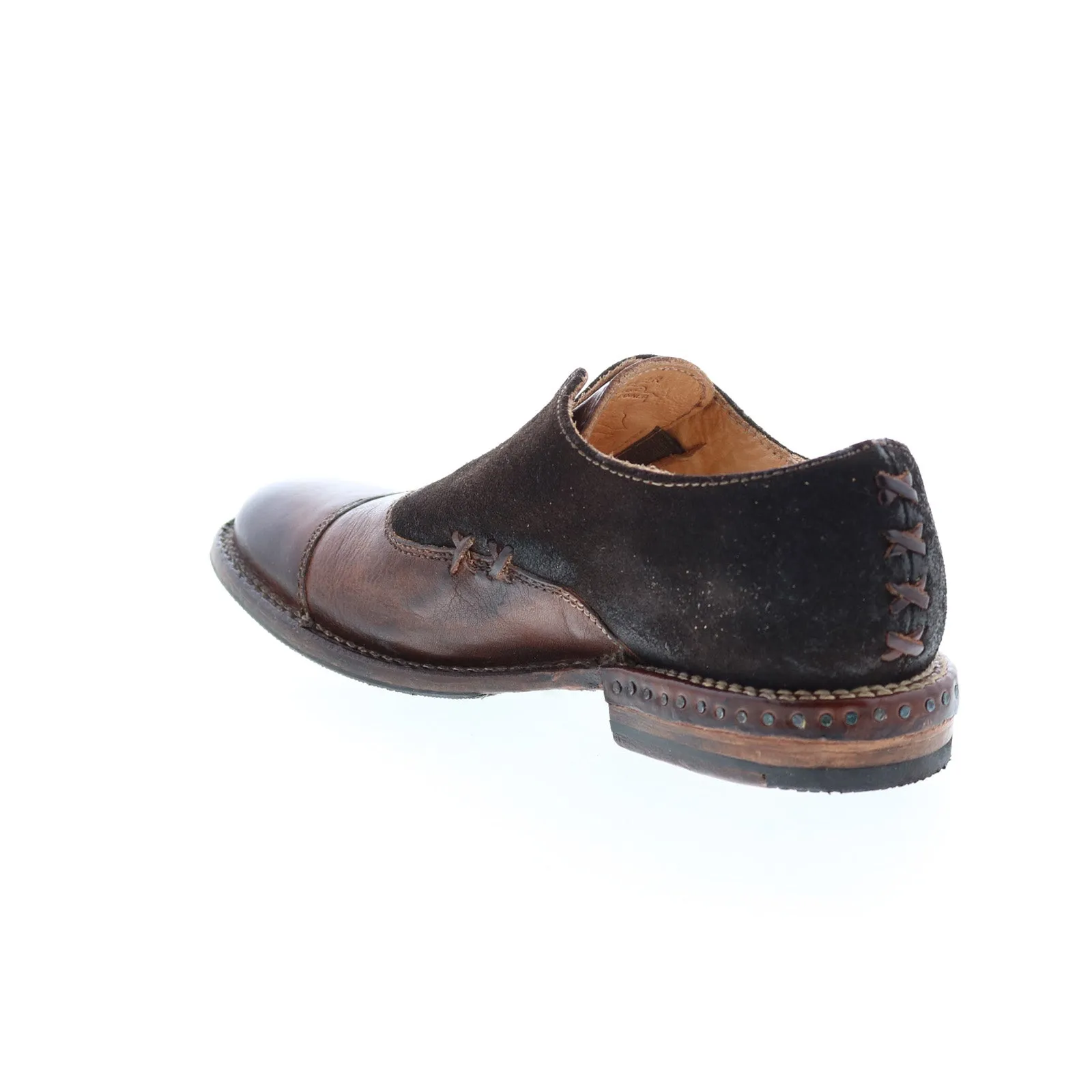 Bed Stu Garden F321111 Womens Brown Suede Slip On Loafer Flats Shoes
