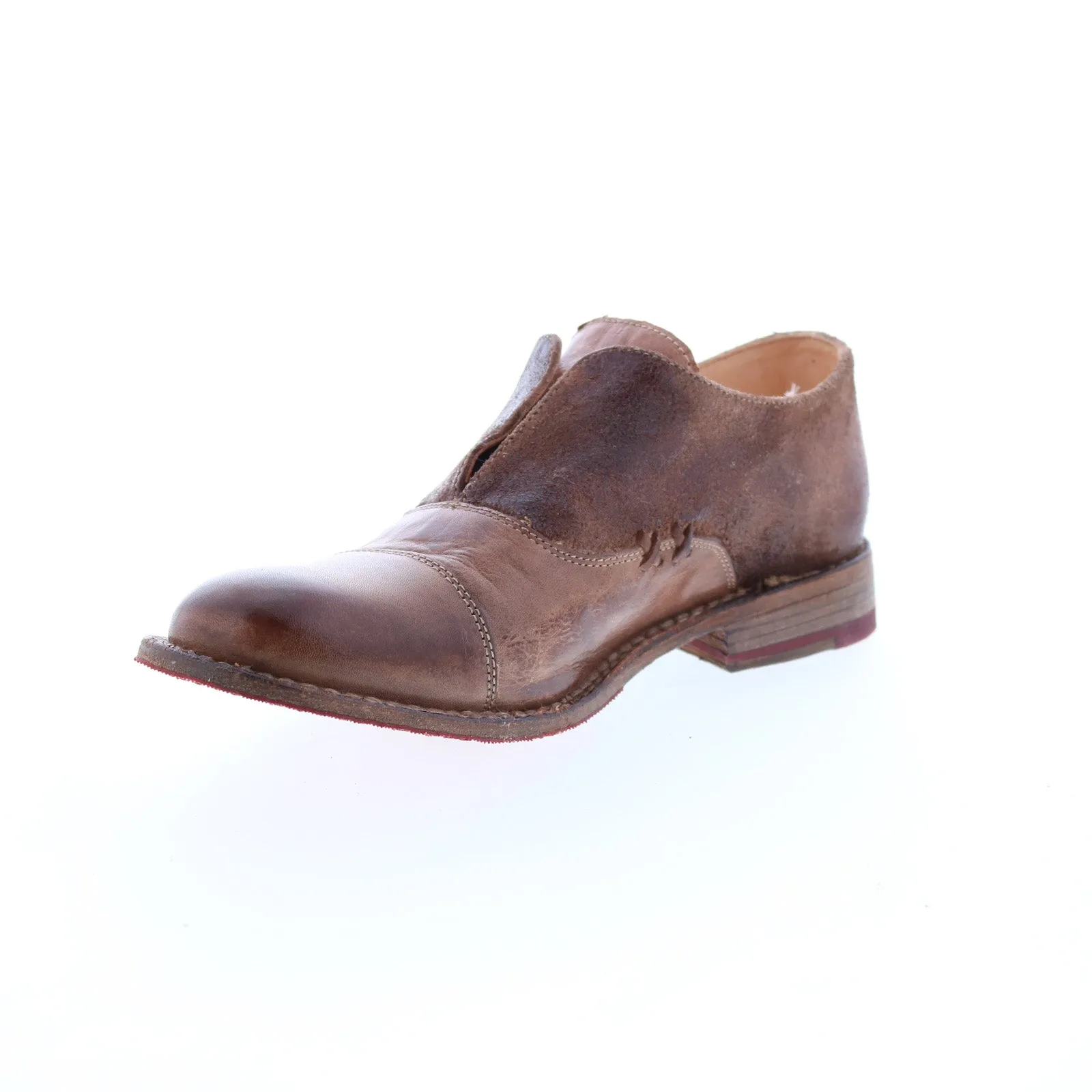 Bed Stu Garden M F321114 Womens Brown Leather Slip On Loafer Flats Shoes