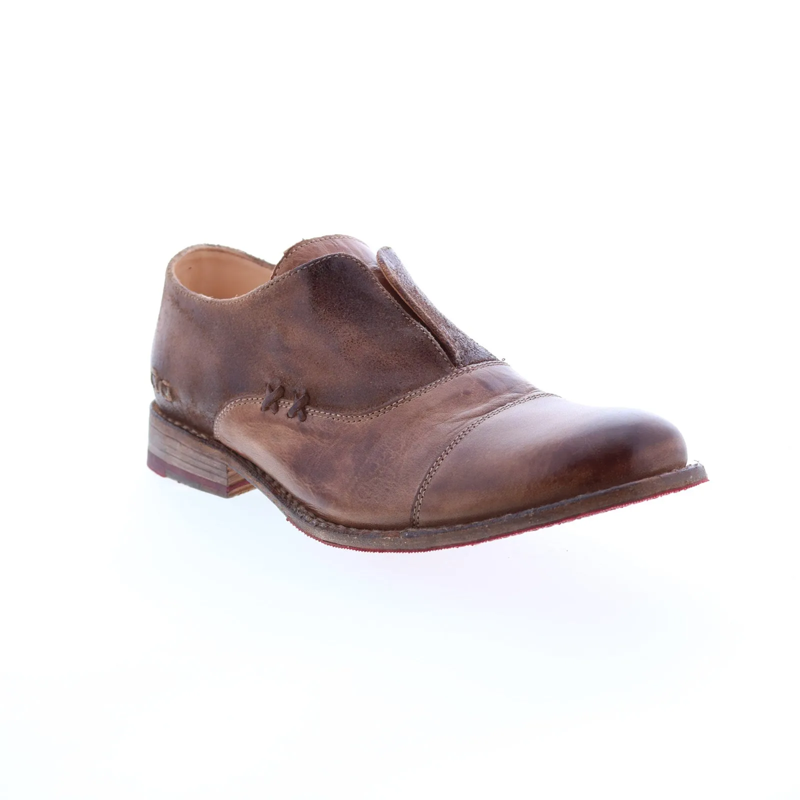 Bed Stu Garden M F321114 Womens Brown Leather Slip On Loafer Flats Shoes