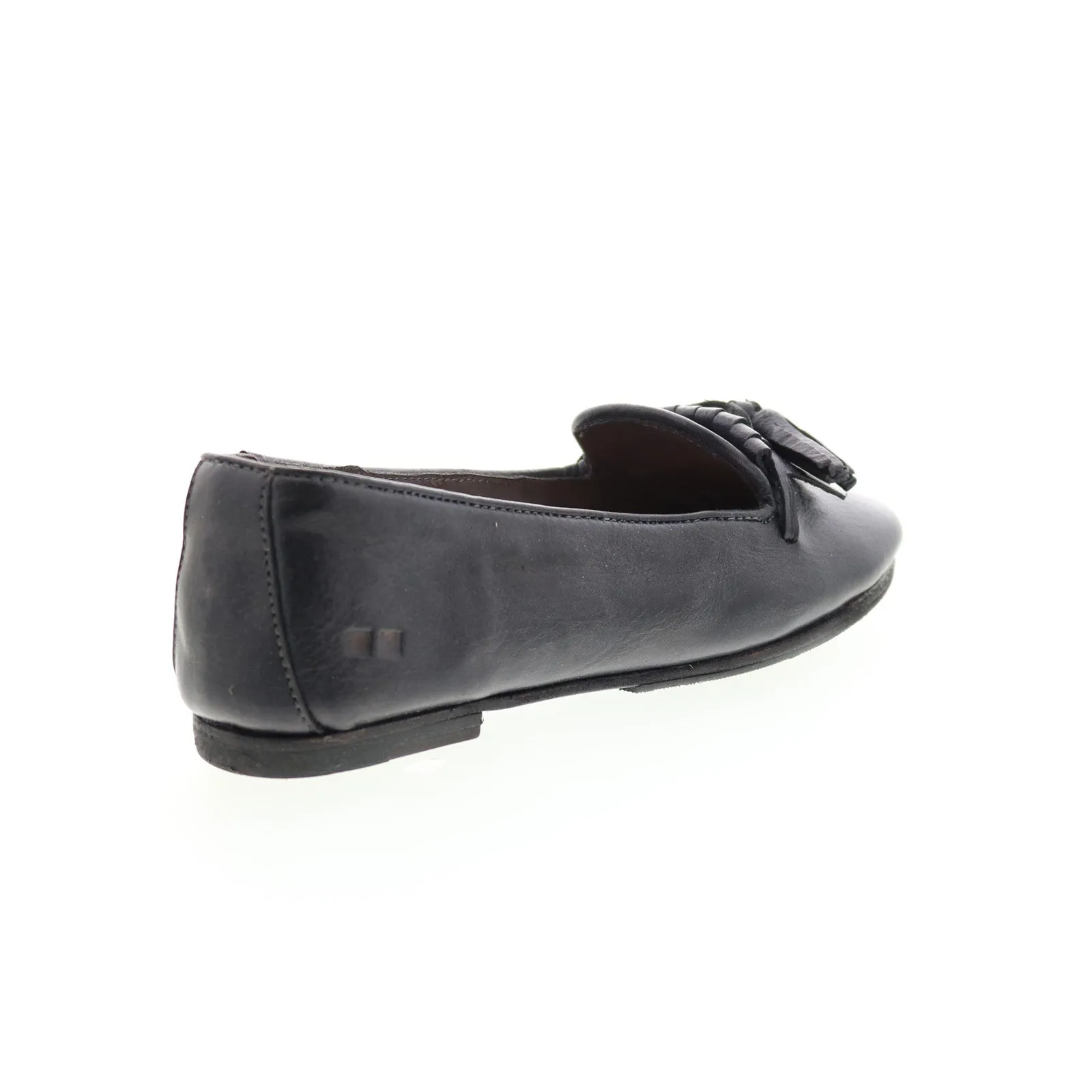 Bed Stu Suzanne F301614 Womens Black Leather Slip On Loafer Flats Shoes